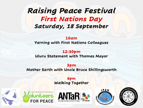 Yarning led by a team of First Nations colleagues - Raising Peace