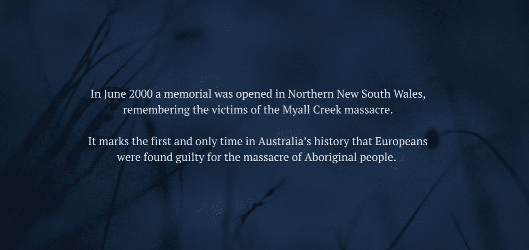 Remembering Myall Creel Massacre